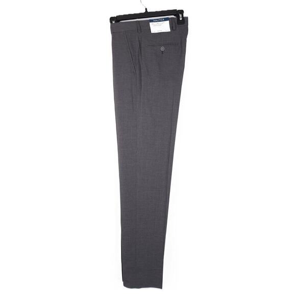 Nautica Men's Modern-Fit Active Stretch Suit Pants Charcoal 30x32 NWT - Picture 4 of 4
